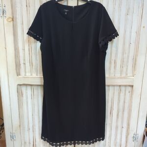 Talbots, Short Sleeve Black Dress. 16W